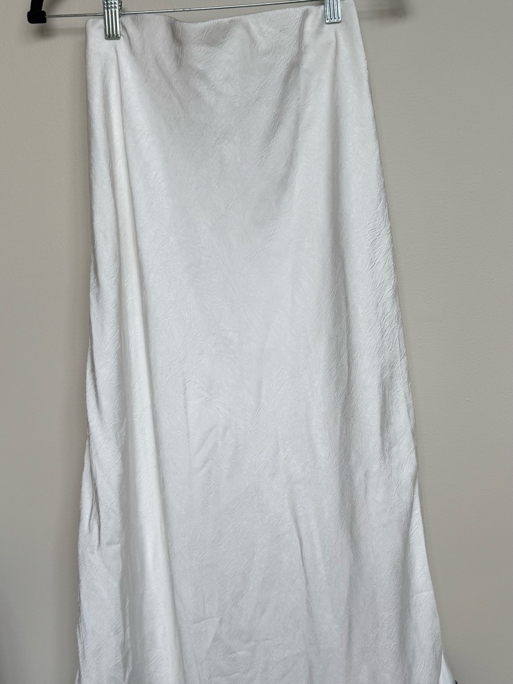 A New Day Women's Cream Lace Trim Satin Slip Skirt - Picture 4 of 5
